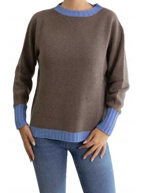 Maglioncino con bordi a contrasto 